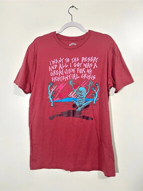 EMO NITE Graphic Short Sleeve Tee in Red Like New